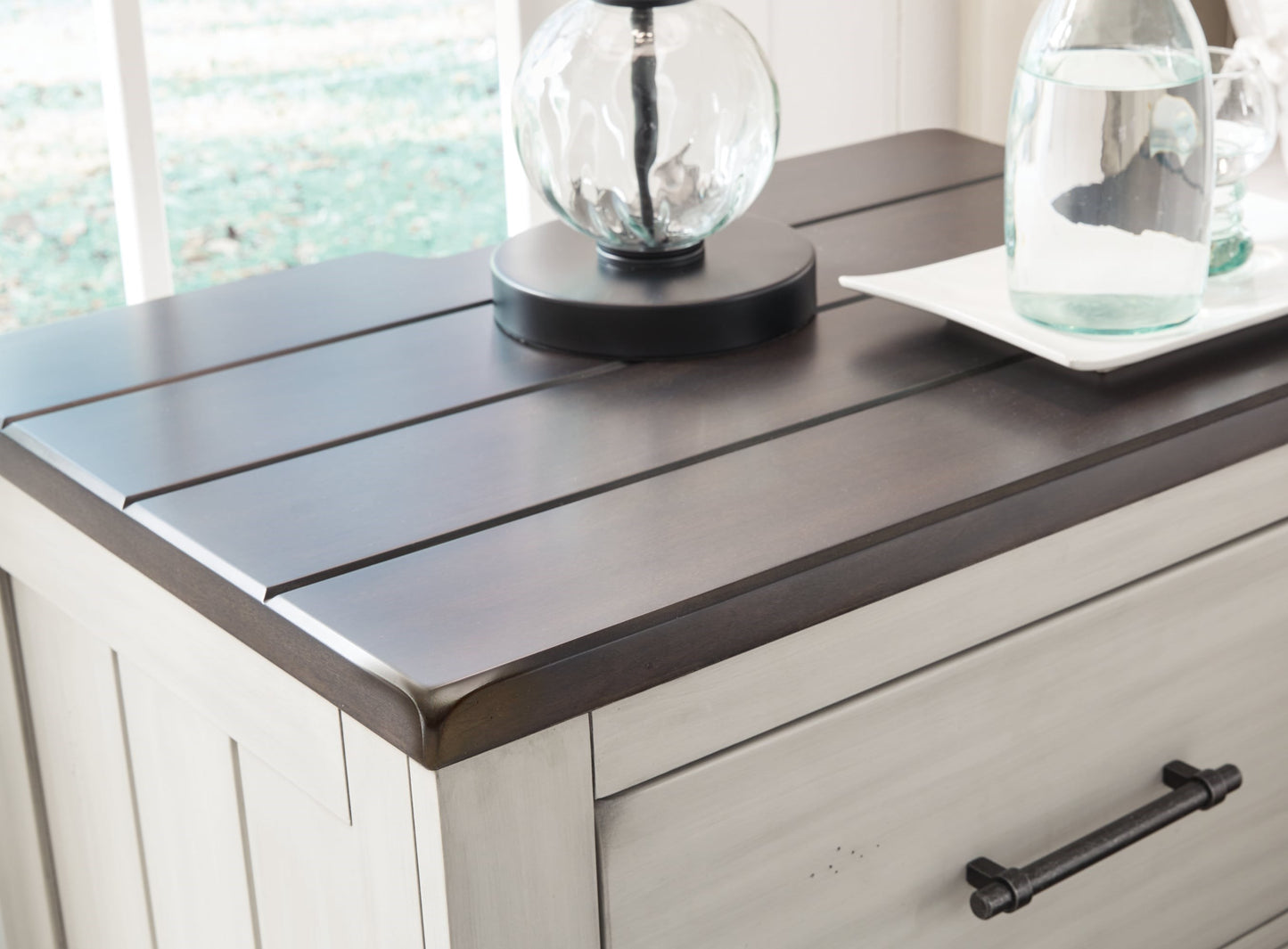 Farmhouse Two-Tone 2-Drawer Nightstand