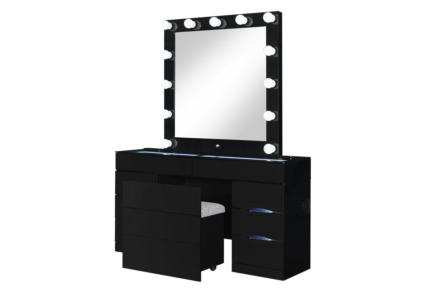 Ella - Storage Stool - Black