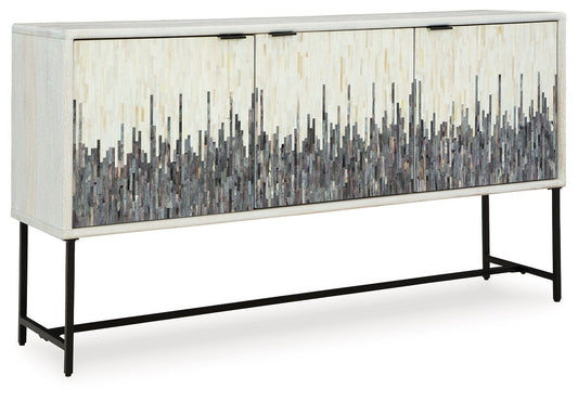 Freyton - Accent Cabinet - White / Gray