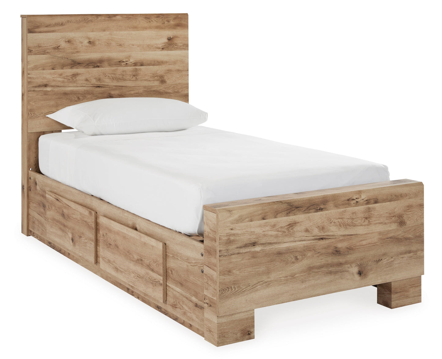 Twin Panel Bed with 2 Side Storage