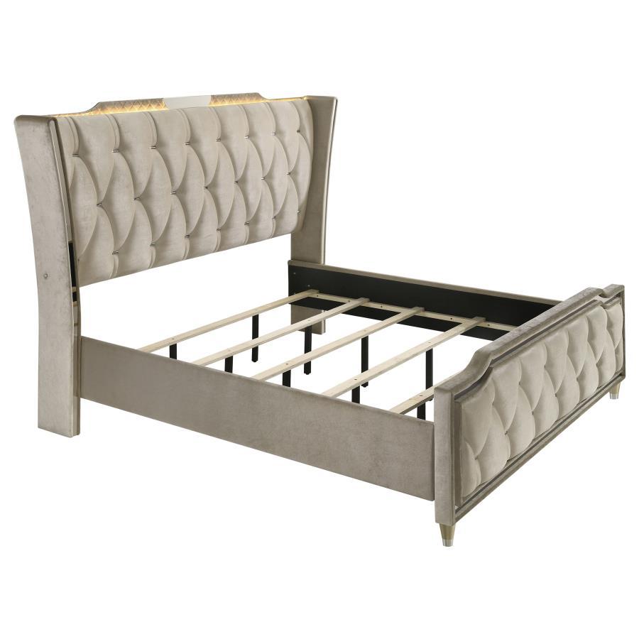 Lorient - Bedroom Set With LED Flame Box Dresser