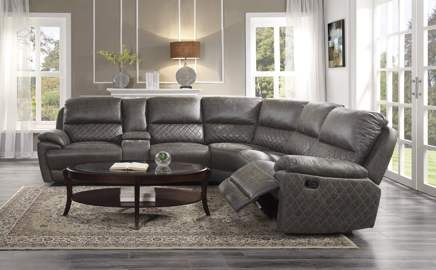 L shape recliner sectional, Elite furniture in Columbia SC