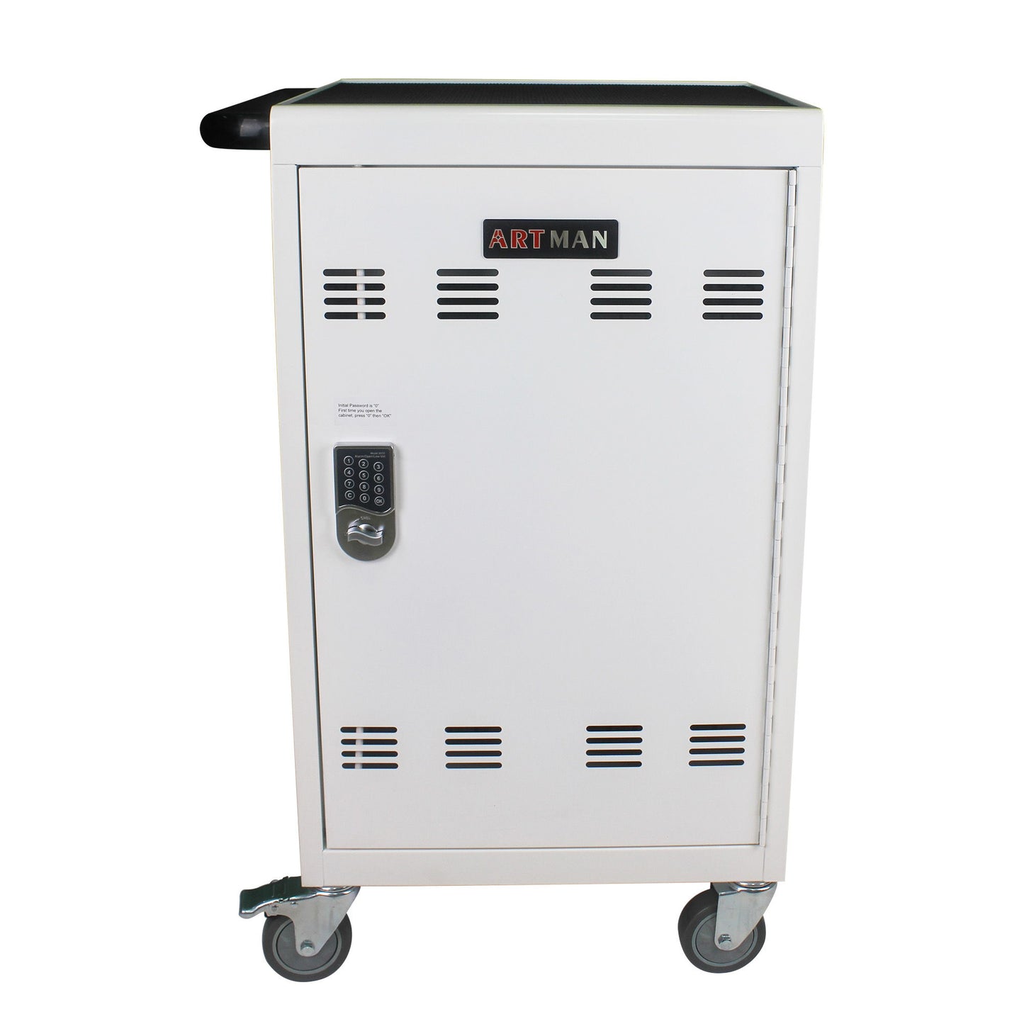 Mobile Charging Cart And Cabinet For Tablets Laptops 30 Device With Combination Lock