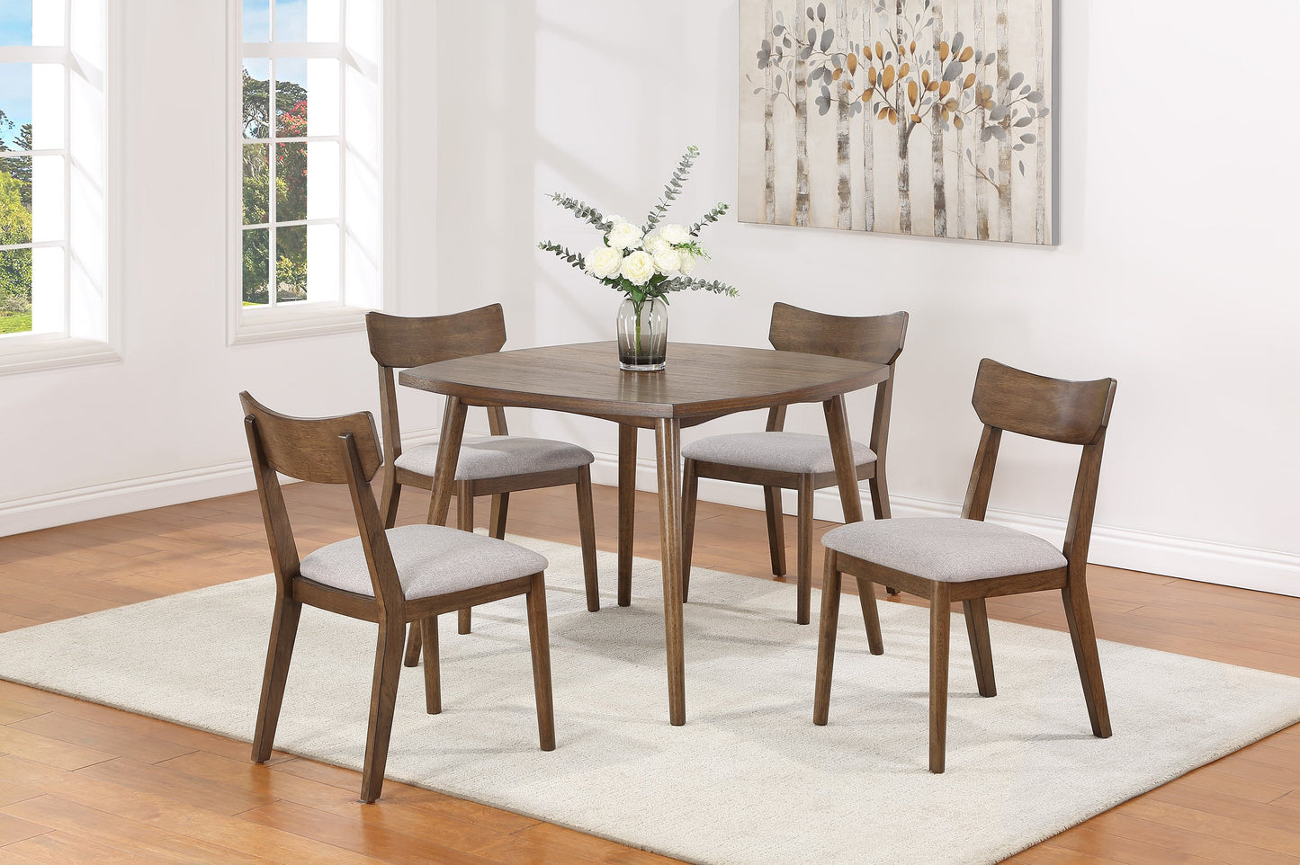 Mid-Century Modern 5-Piece Dining Set