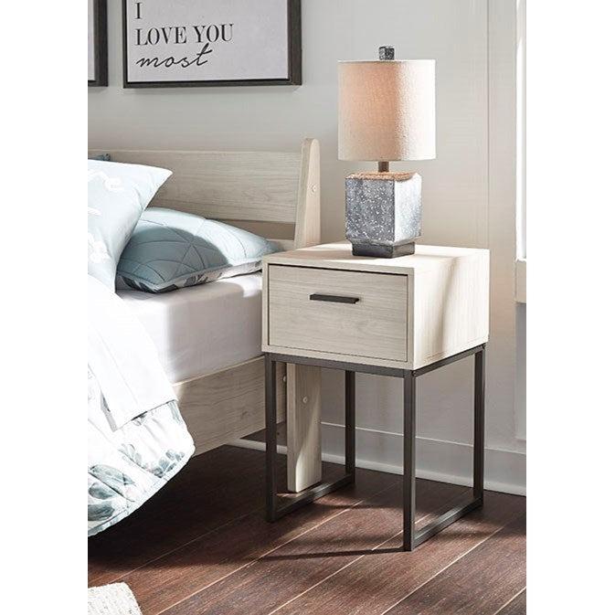 Contemporary Nightstand with Drawer