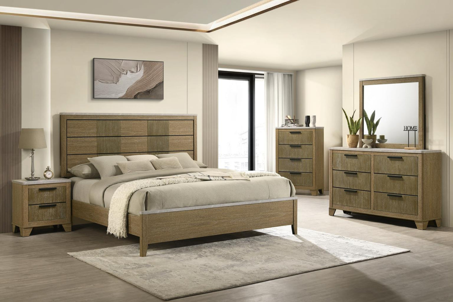 B406 - Dresser - Aspen Oak