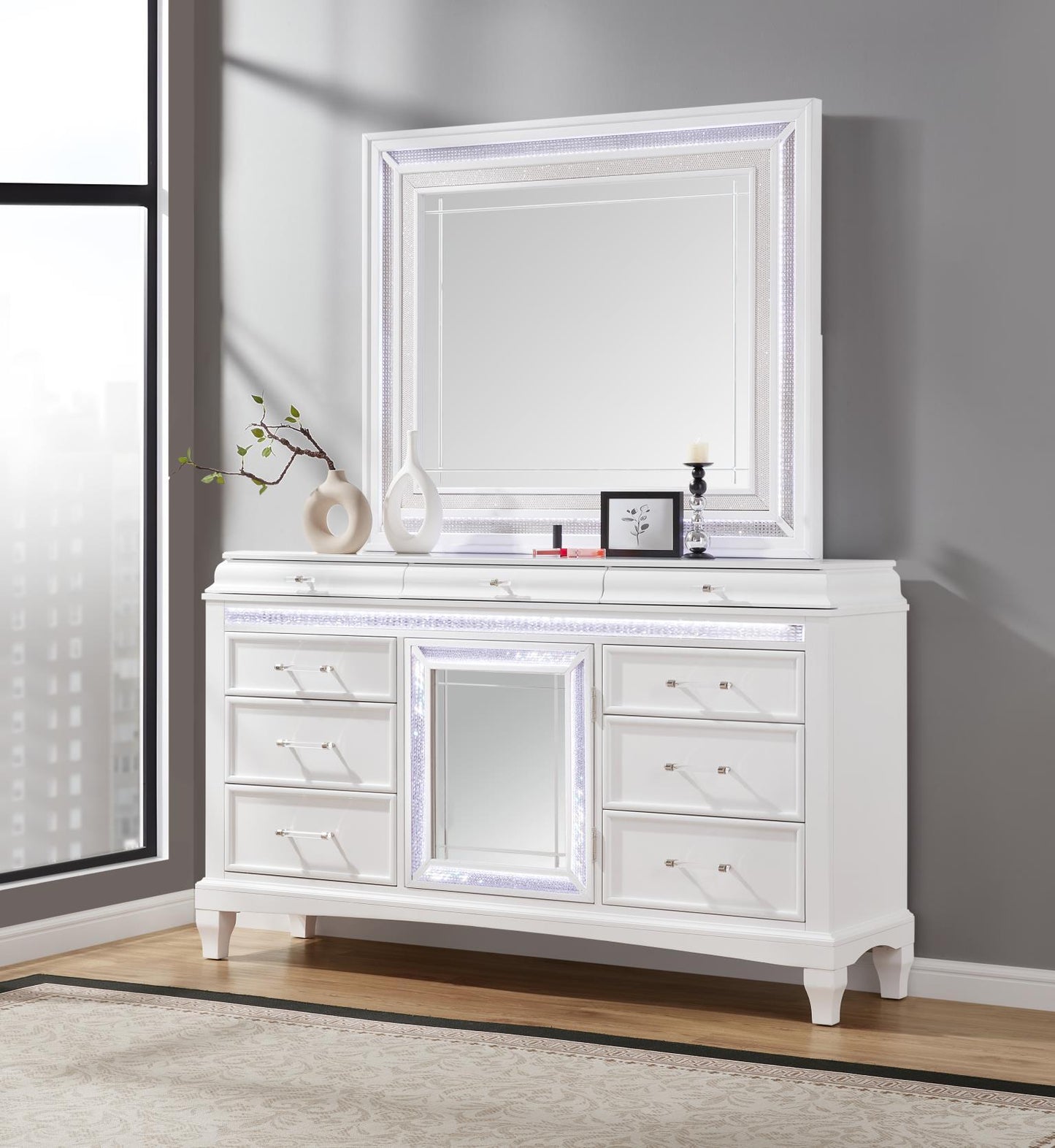 B045 - LED Mirror - White