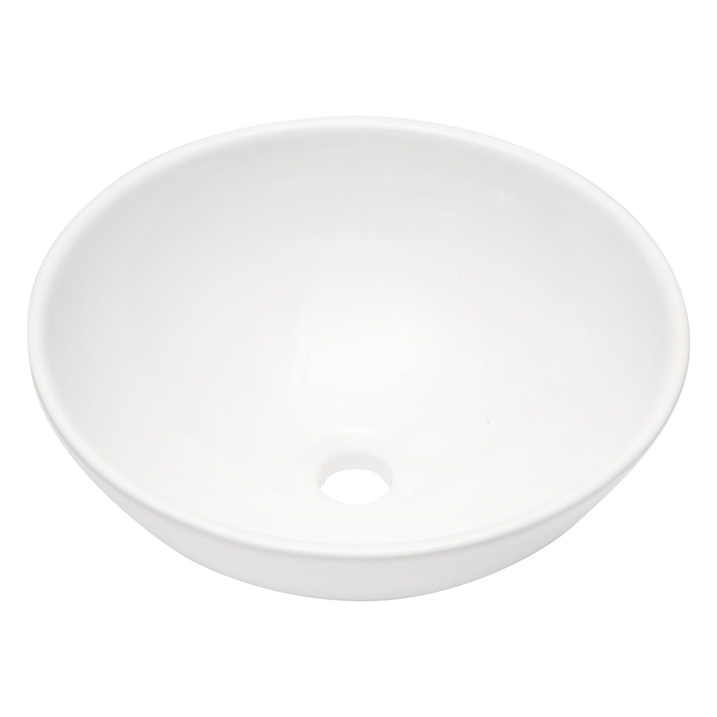 Modern Ceramic Circular Vessel Bathroom Sink