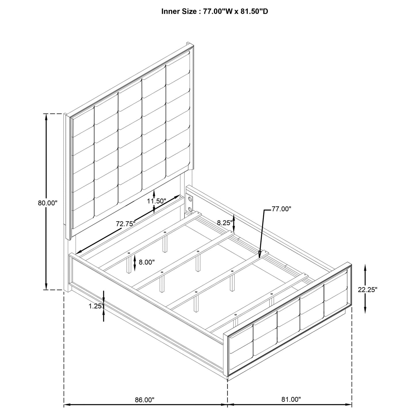 Prescott - Upholstered Panel Bed
