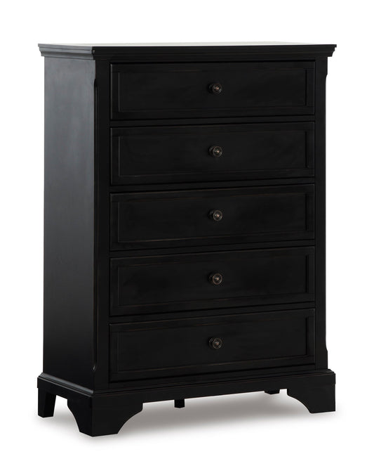 Transitional Chest with 5 Drawers