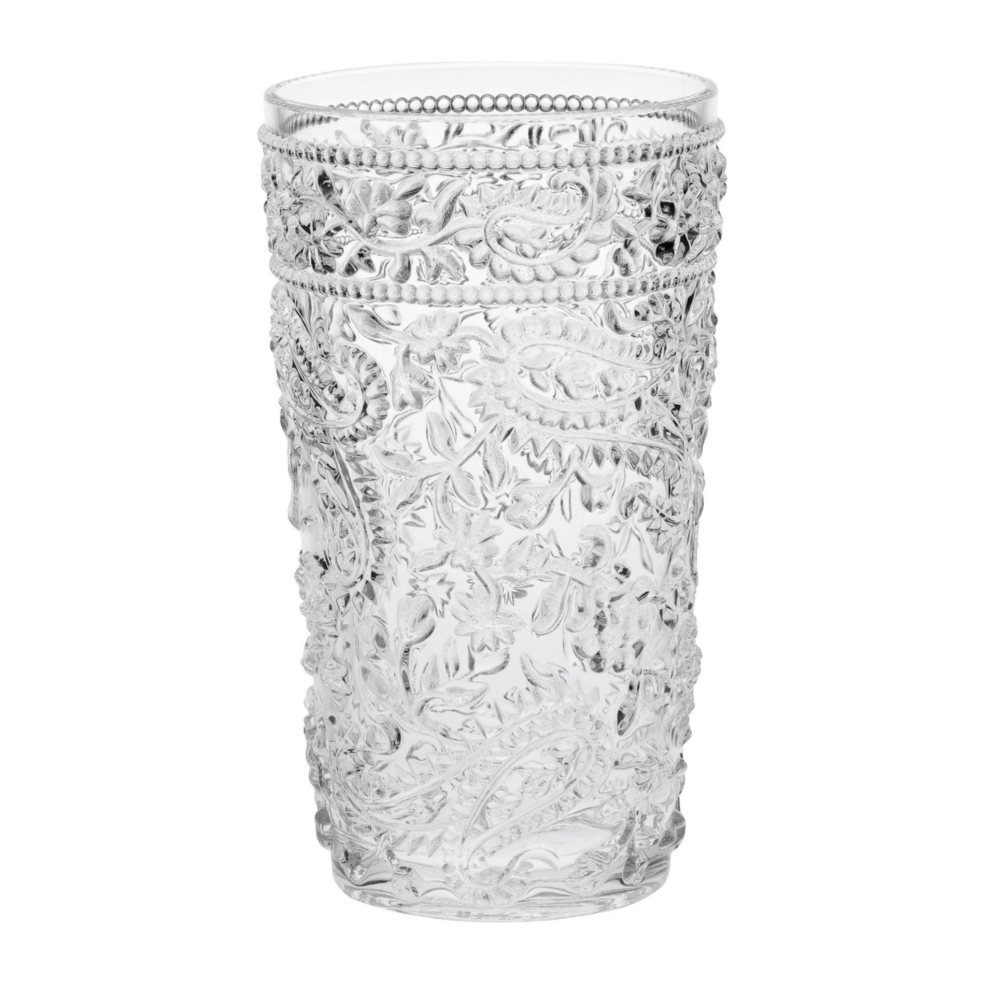 Paisley Style Acrylic Hi Ball Glasses (Set of 4)