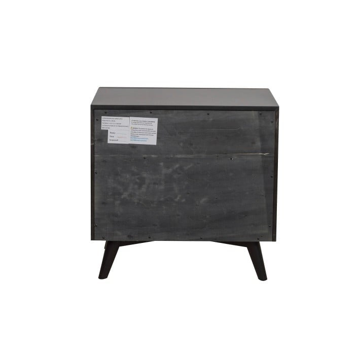 Contemporary Nightstand with 3-Drawers