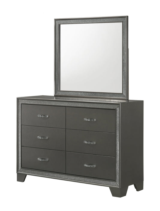 Glam Dresser & Mirror Set