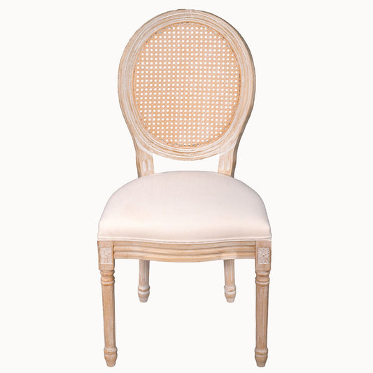 French Country Dining Chairs & Round Back (Set of 2)
