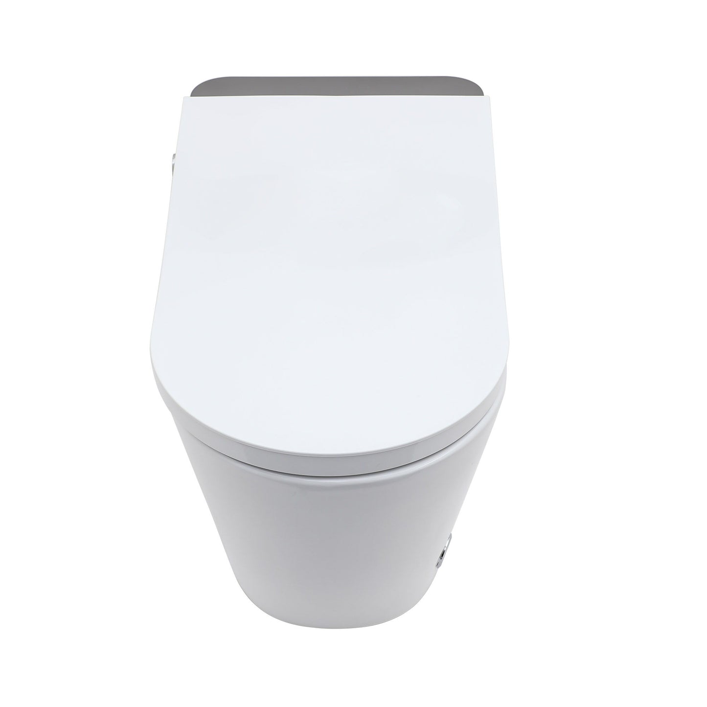 Smart Bidet Toilet Combo With Auto Open & Close, Heated Seat, Foot Sensor Flush, LED Display, Ceramic - White
