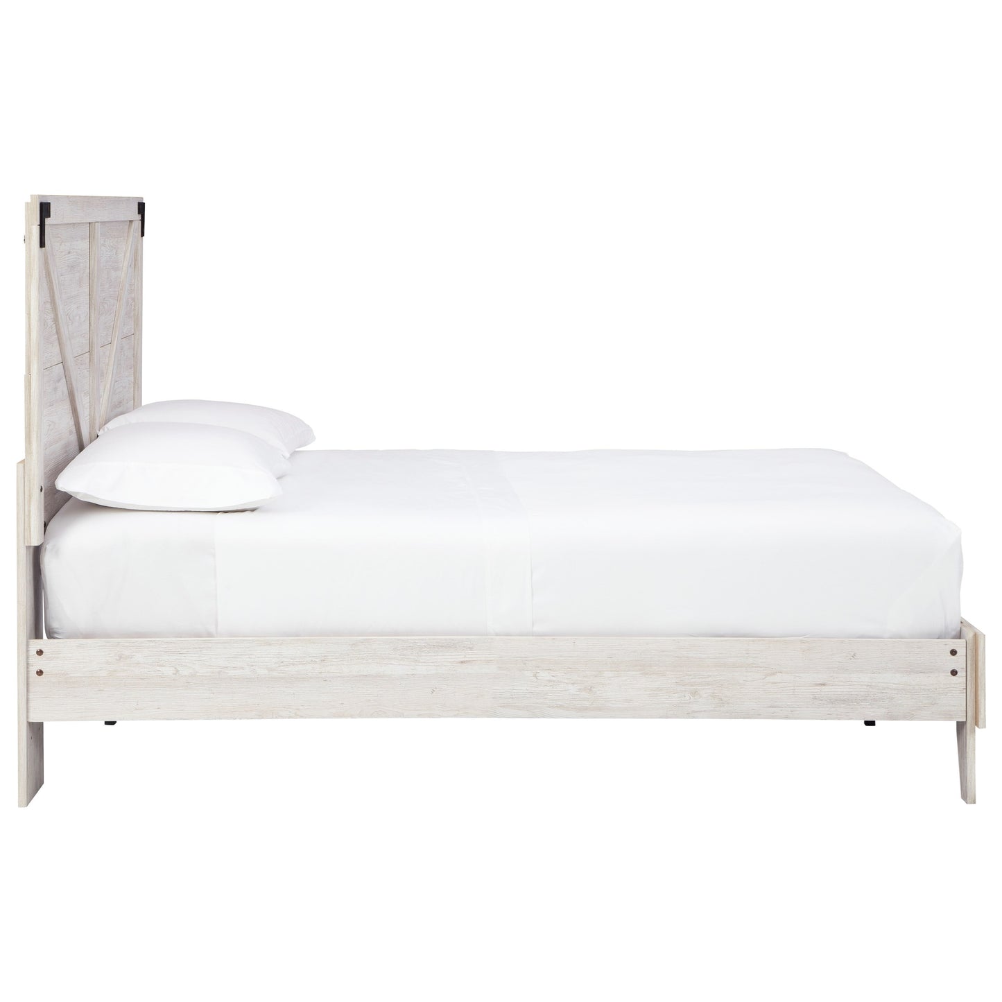 Farmhouse Queen Platform Bed with Panel Headboard