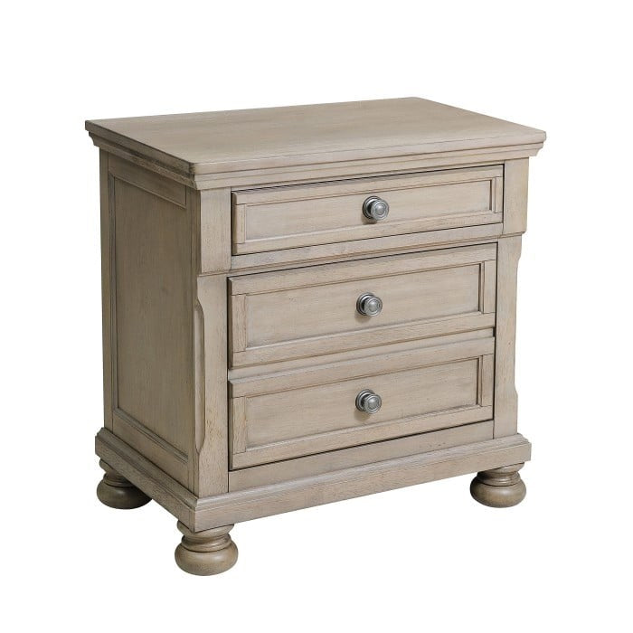 Traditional Nightstand with Hidden Drawer