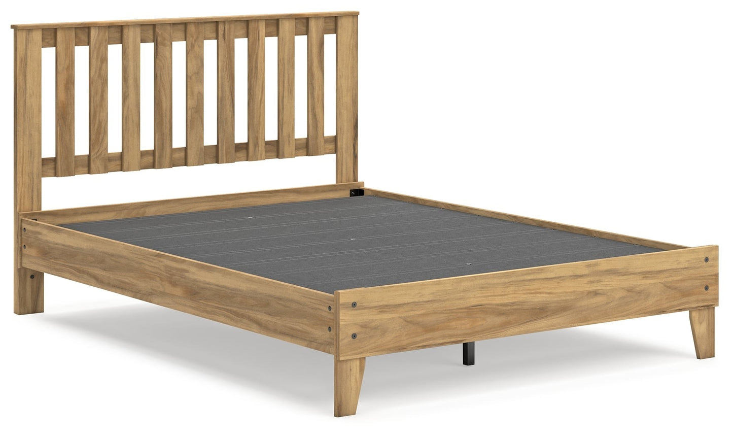 Queen Platform Panel Bed