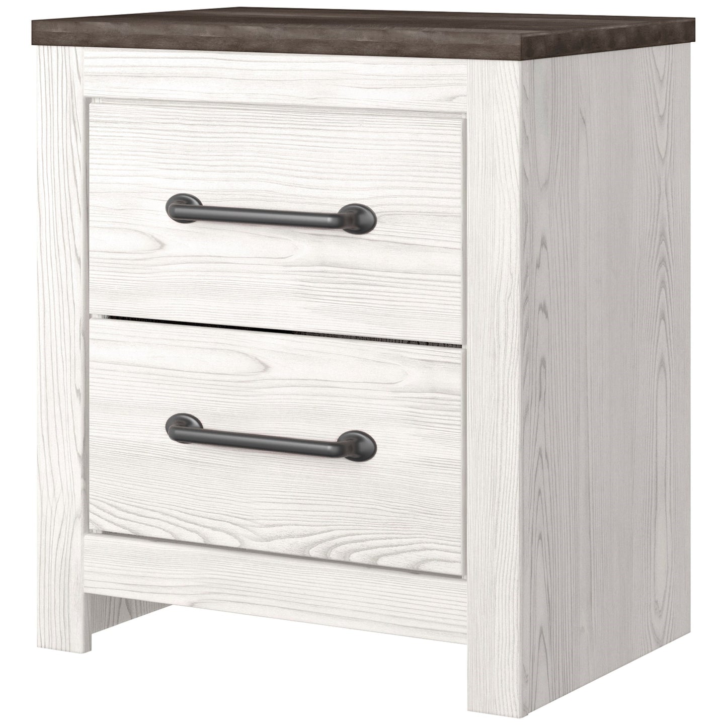 Two-Tone 2-Drawer Nightstand