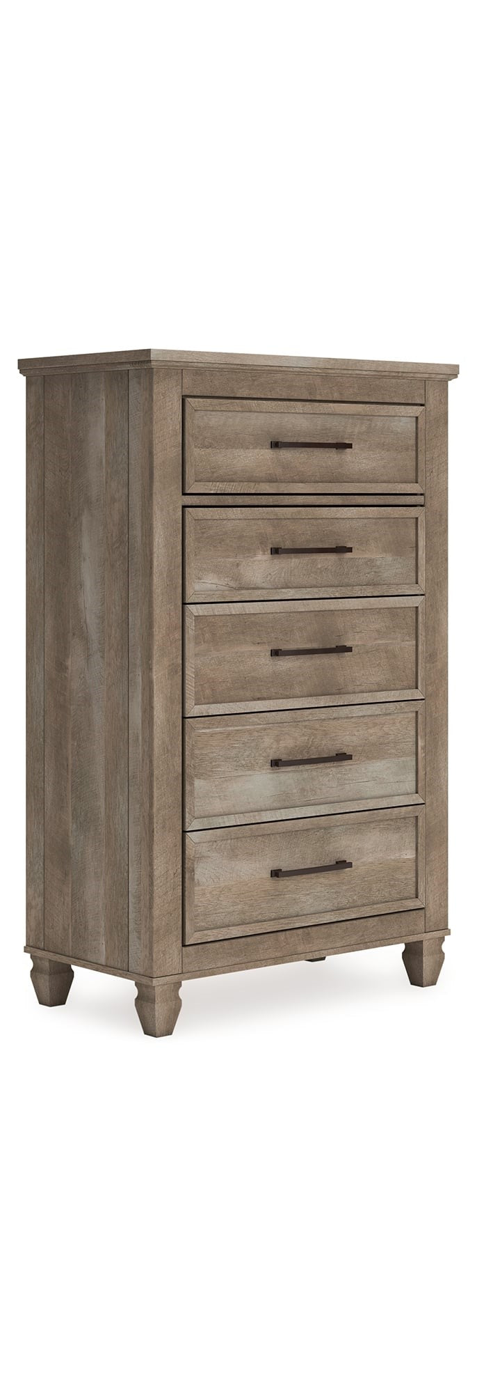 Rustic Farmhouse 5-Drawer Bedroom Chest