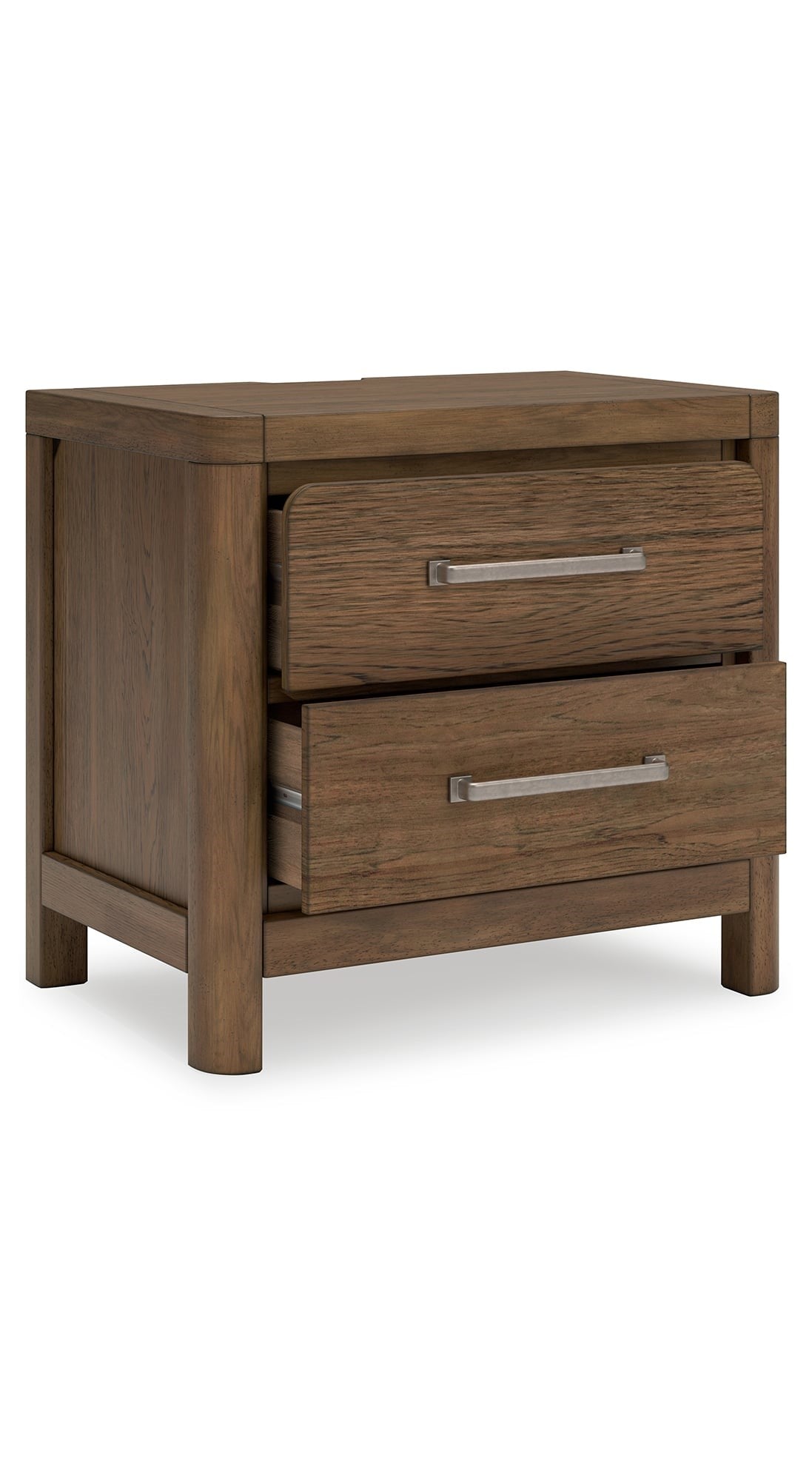 Casual 2-Drawer Nightstand with USB Ports