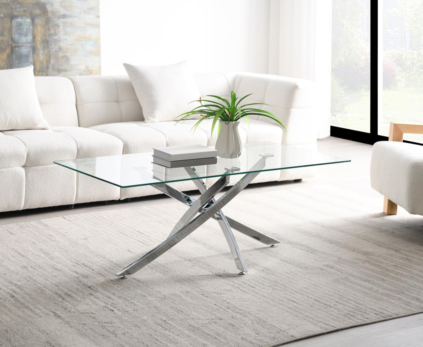T240 - Chrome Table Set (Set of 3) - Gray