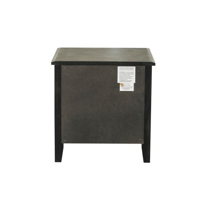 Transitional Night Stand with 2-Drawers