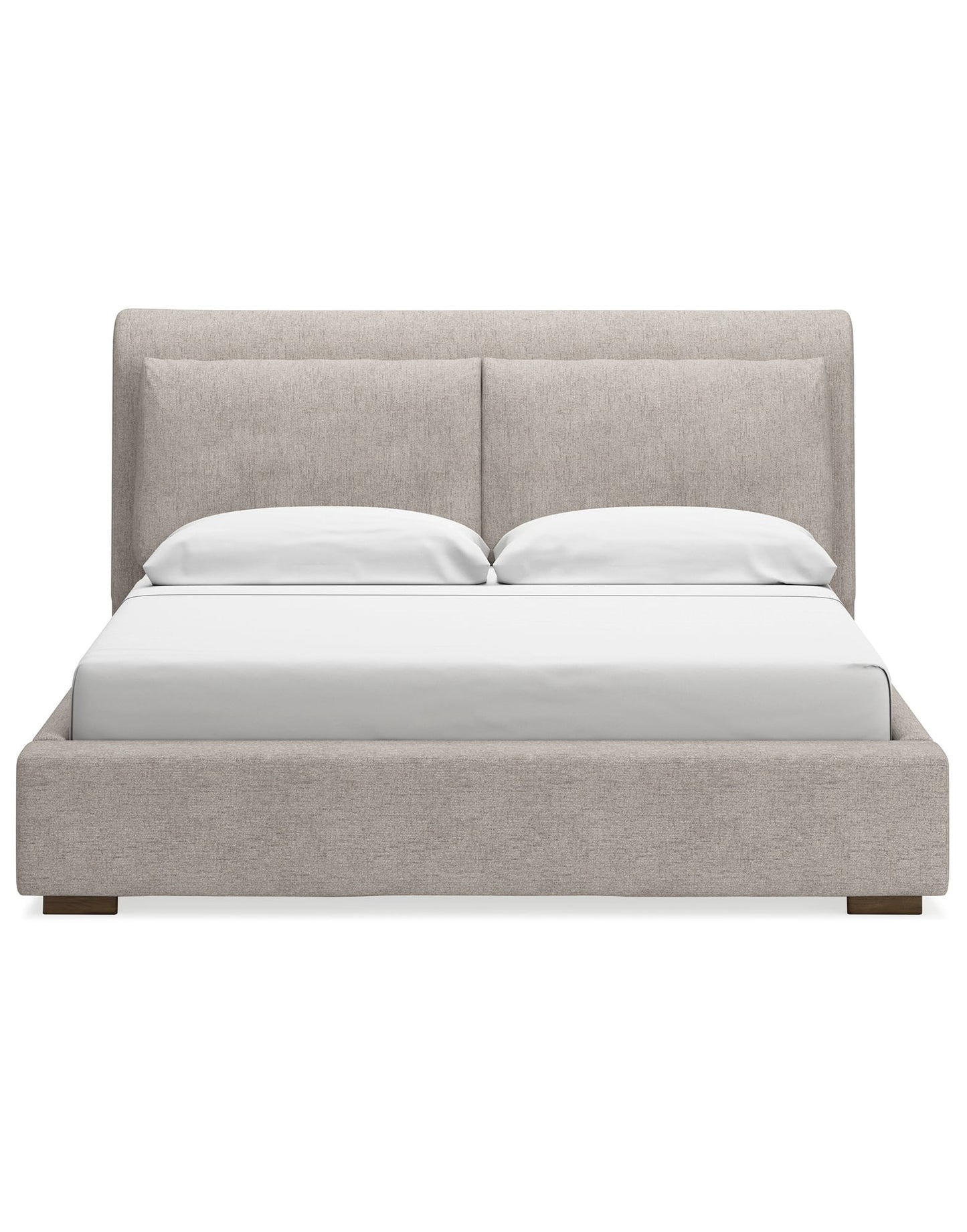 Casual Queen Upholstered Platform Bed