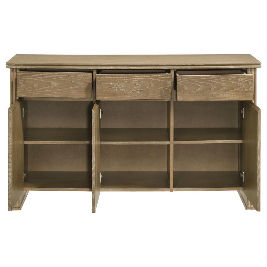 Adina - 2-Door Sideboard Server - Distressed Light Brown