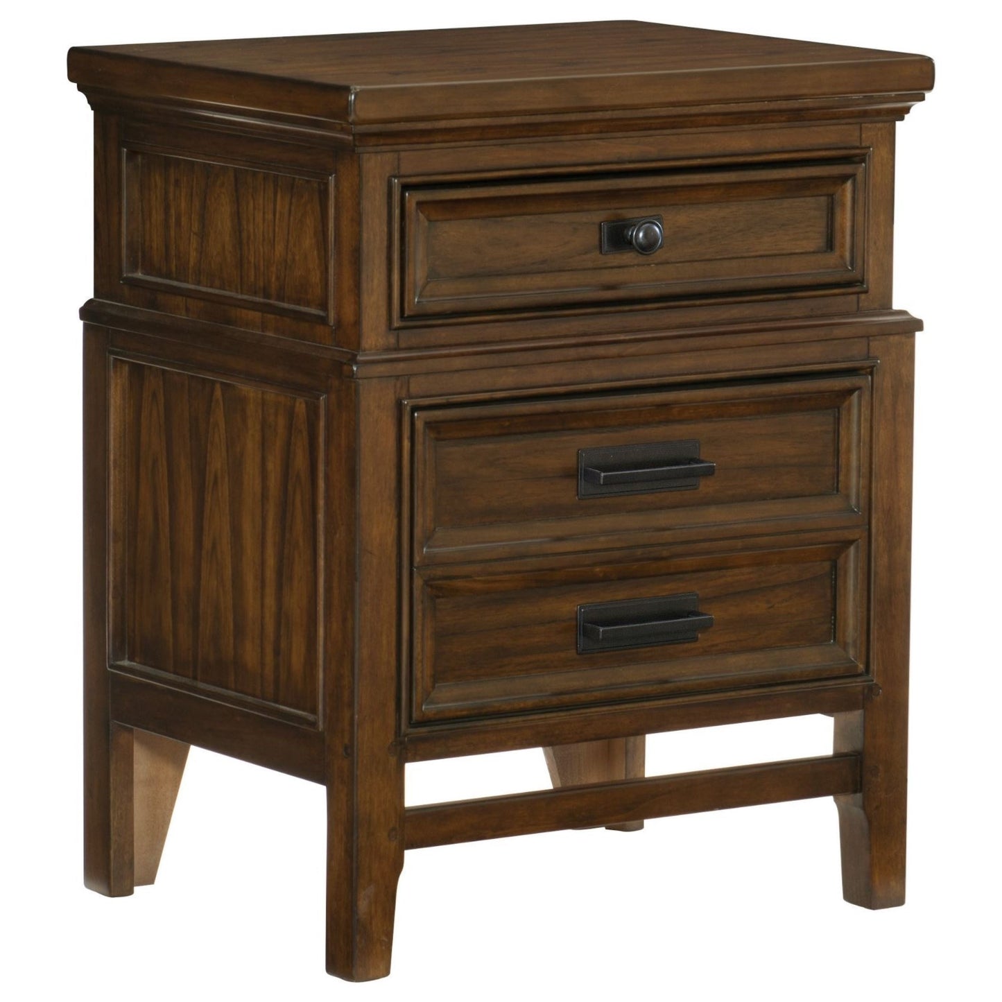 Transitional 2-Drawer Nightstand