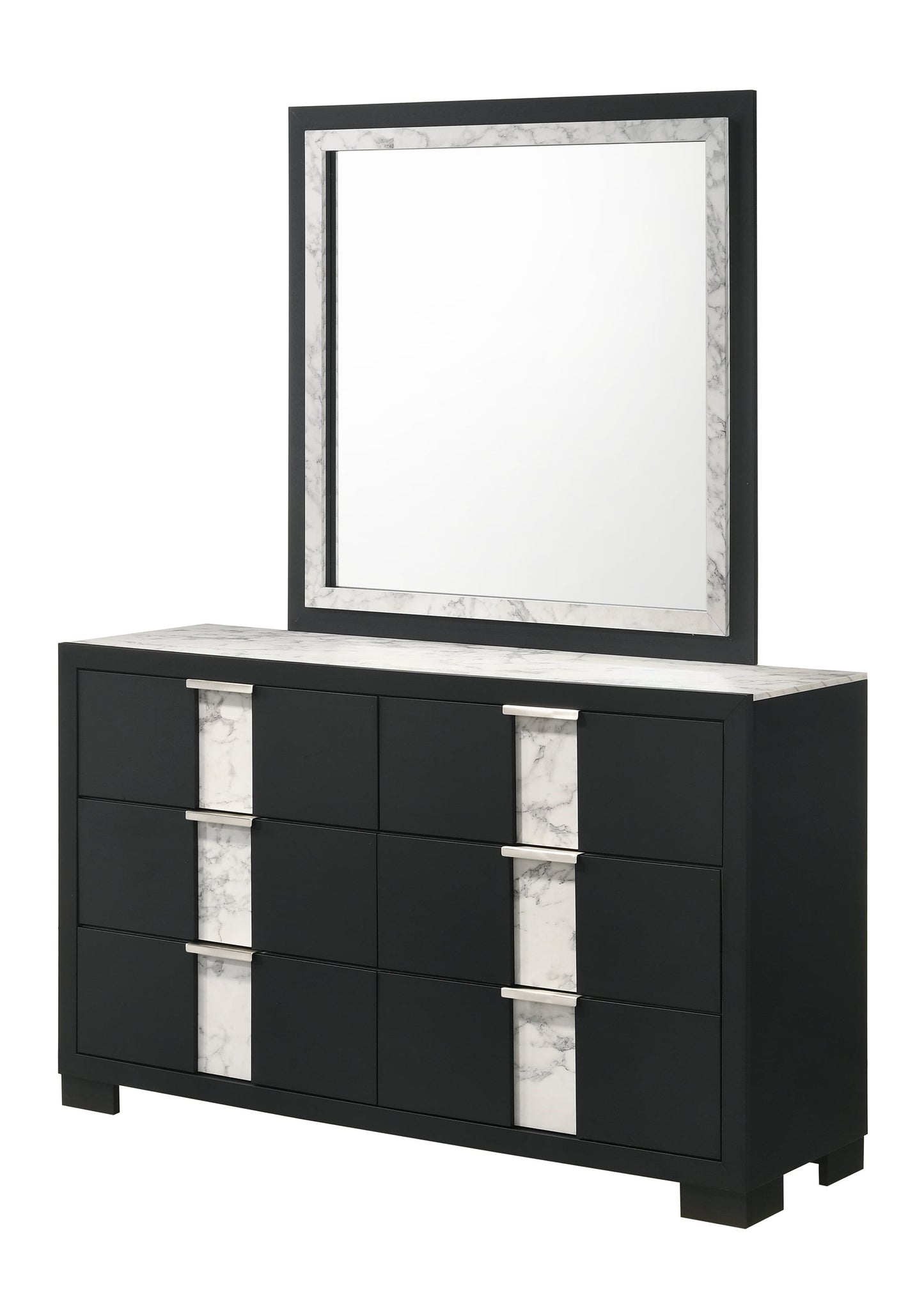 Rangley Contemporary 6-Drawer Dresser & Mirror Set