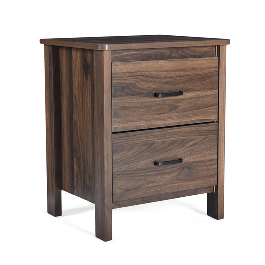 Titeca - Contemporary Wood 2 Drawer Nightstand