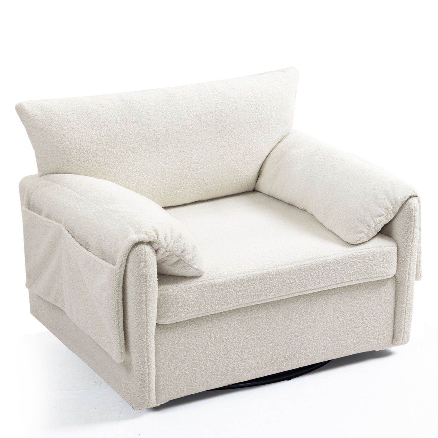 Oversized Swivel Armchair Modern Chair & Single Sofa Lounge, Comfortable Seating For Living Room