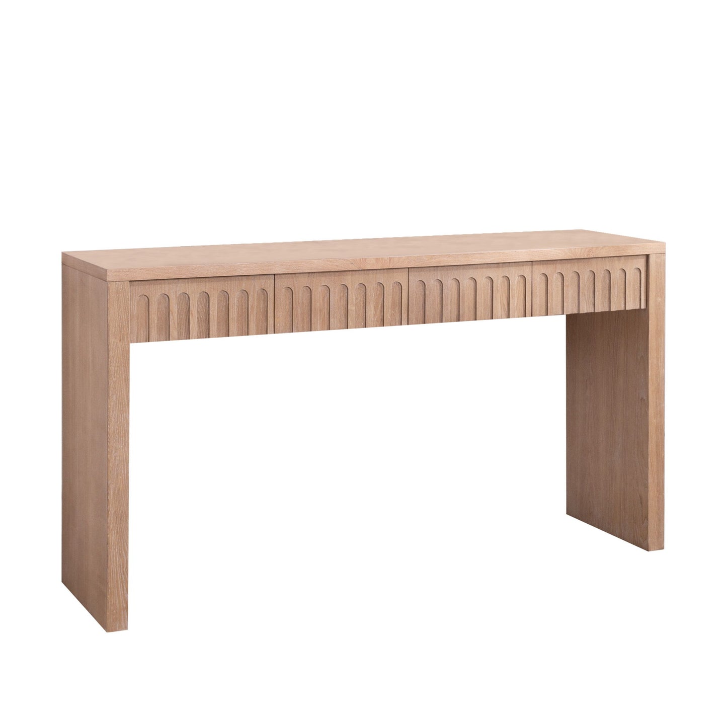Modern Console Table With 4 Drawers, Entryway Table