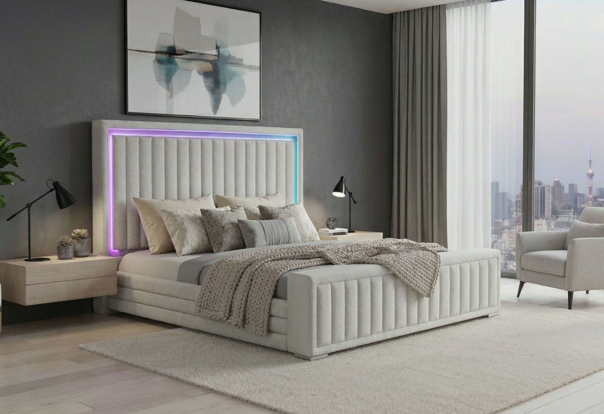 Elias - Queen Bed With Immersive Sound - Gray