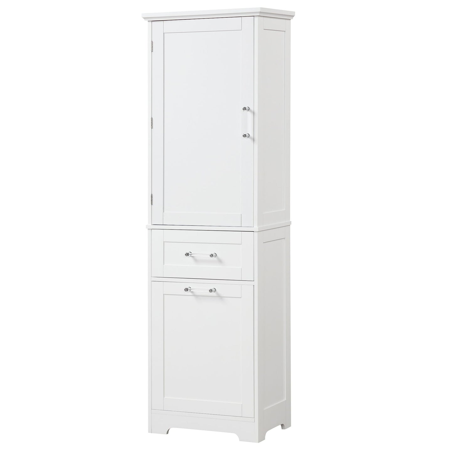 Tall Freestanding Bathroom Storage Cabinet With Adjustable Shelf And 2 Drawers