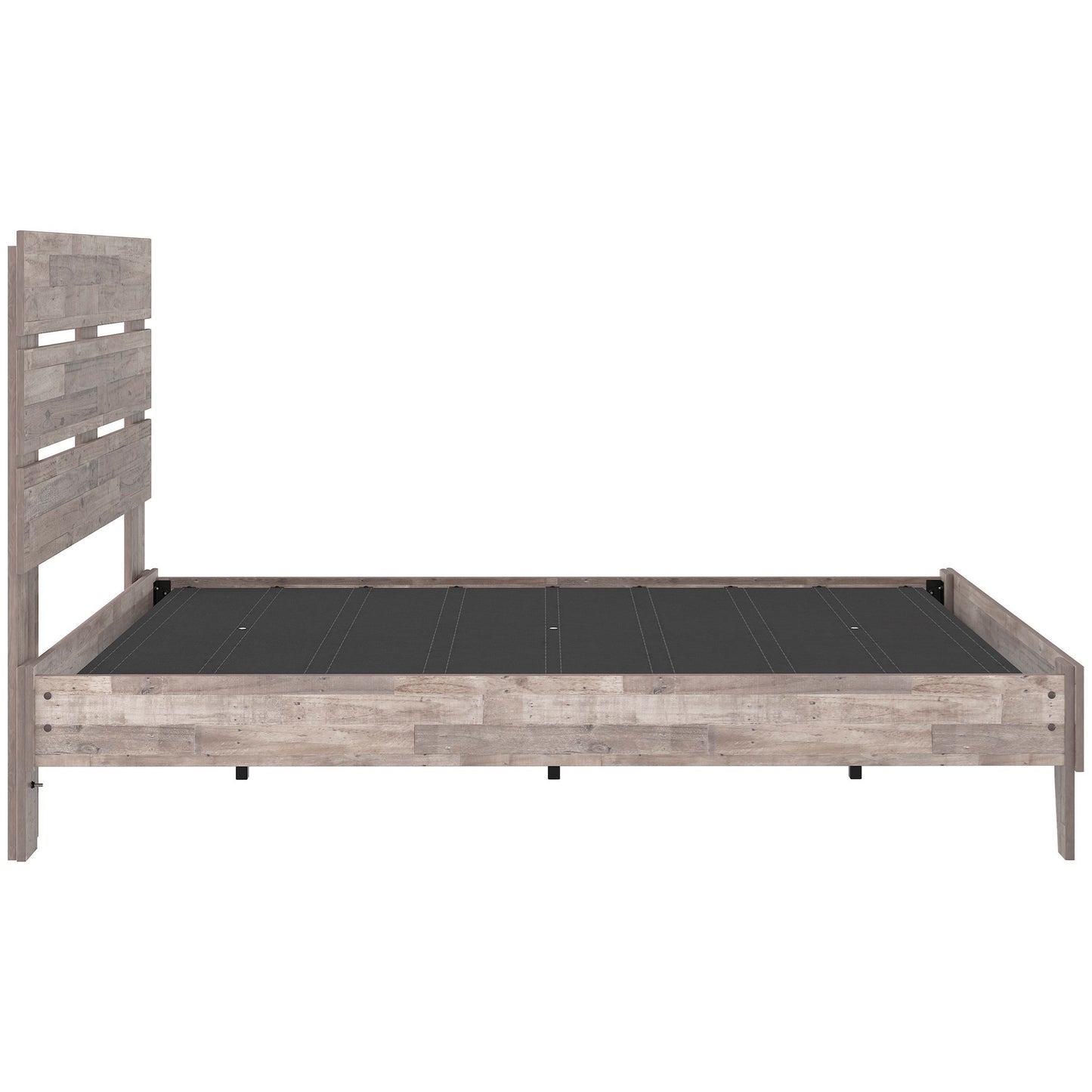 Rustic Queen Platform Bed with Headboard