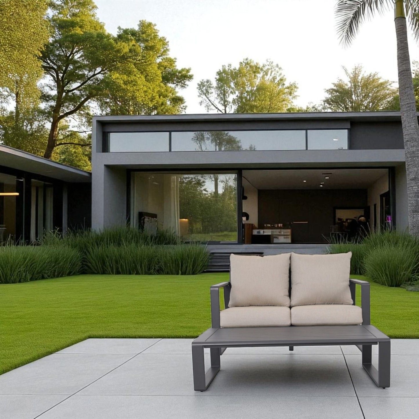 Sofa With Rectangular Coffee Table