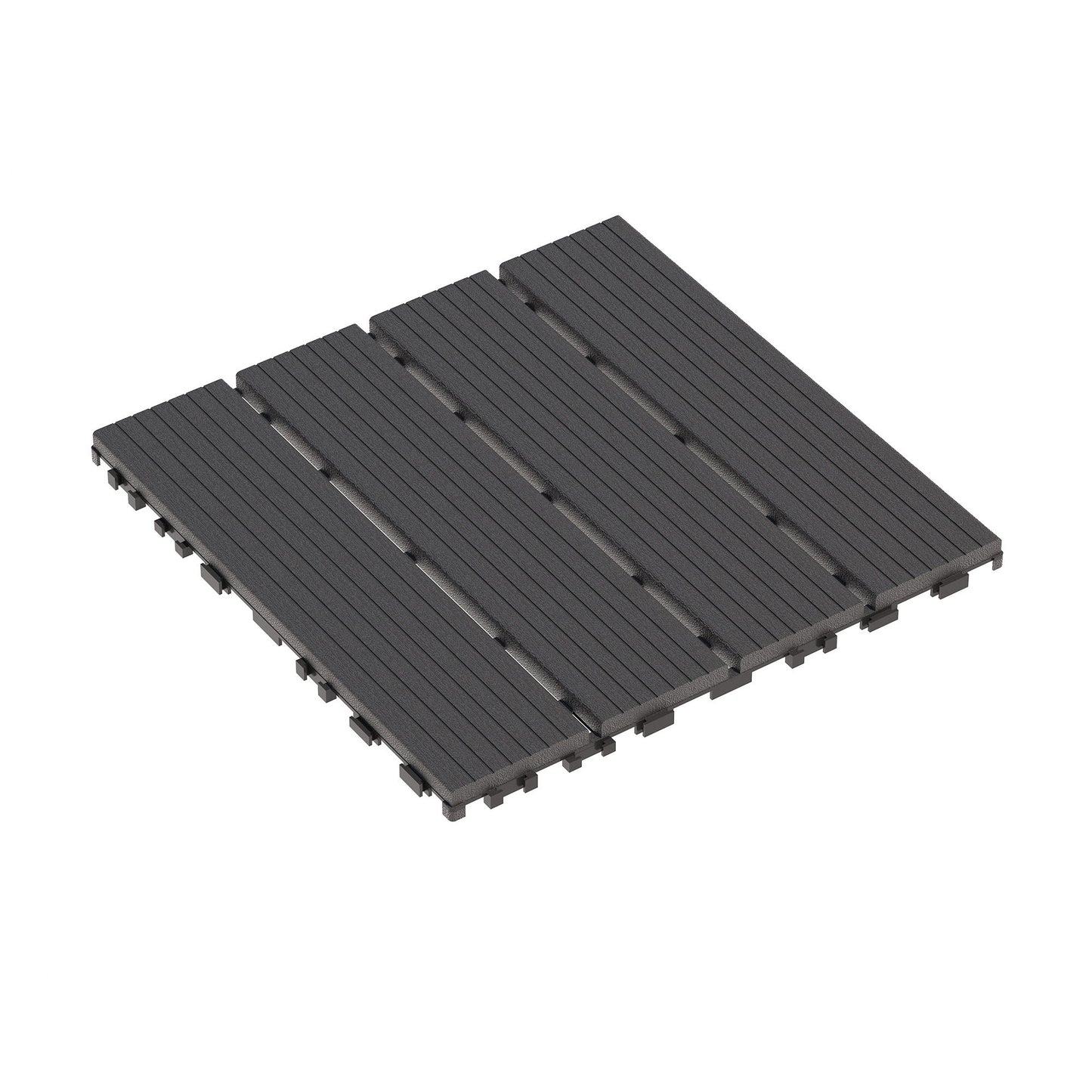 Interlocking Plastic Deck Tiles, Waterproof Outdoor / Indoor Patio Flooring