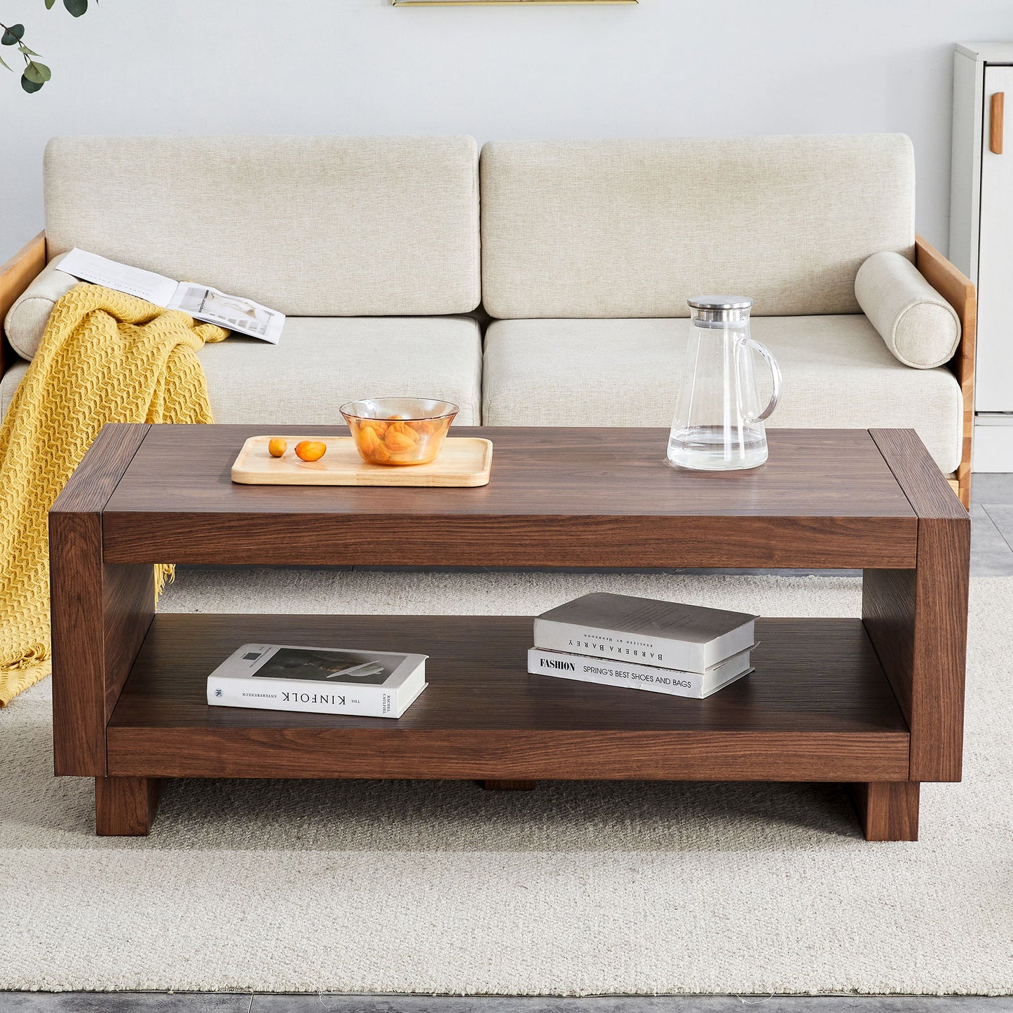 Modern Minimalist Rectangular Coffee Table