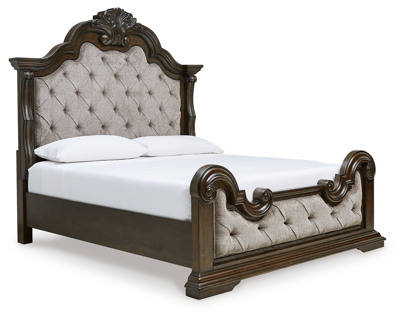 Traditional Queen Upholstered Bed