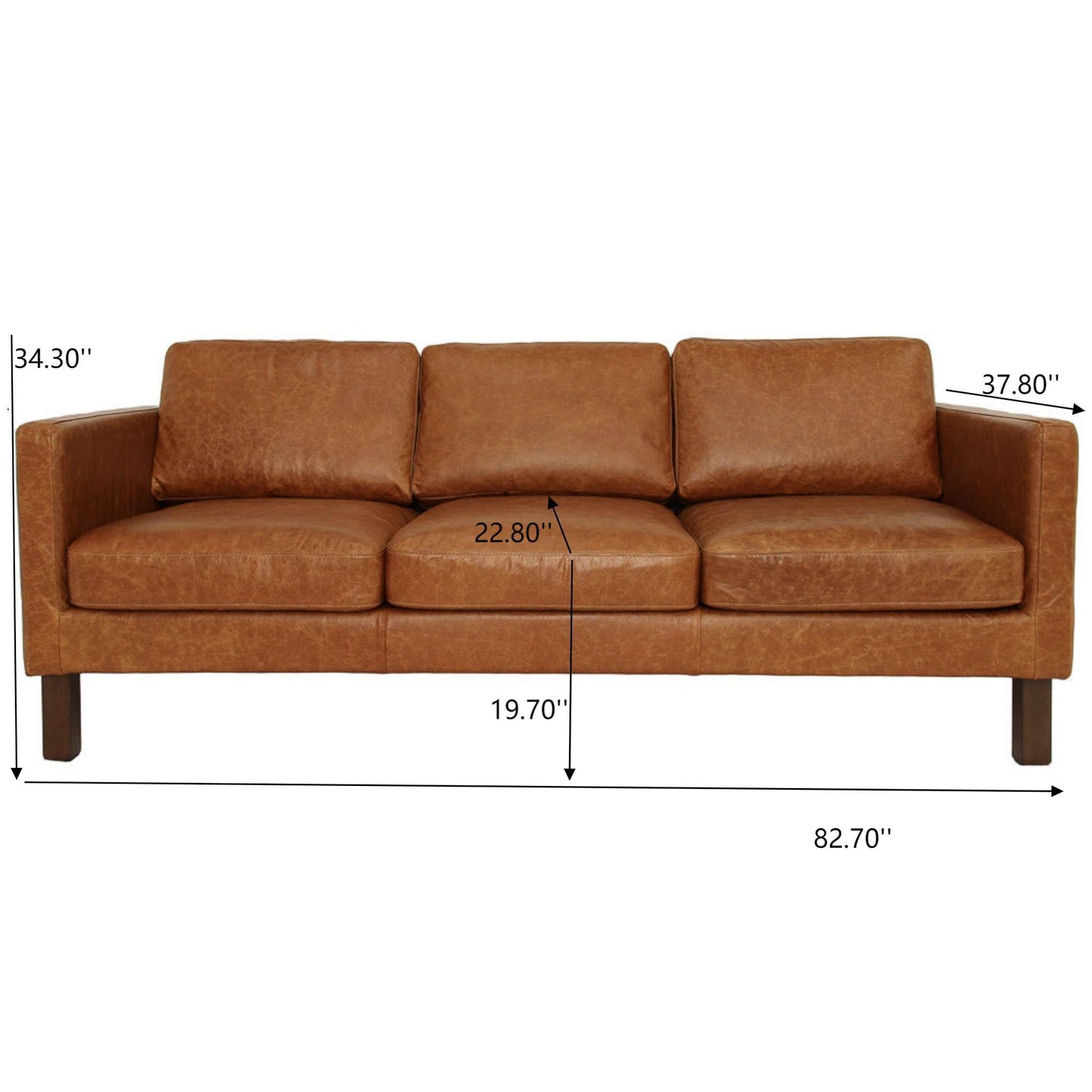 Memphis - Waxy Sofa - Cognac