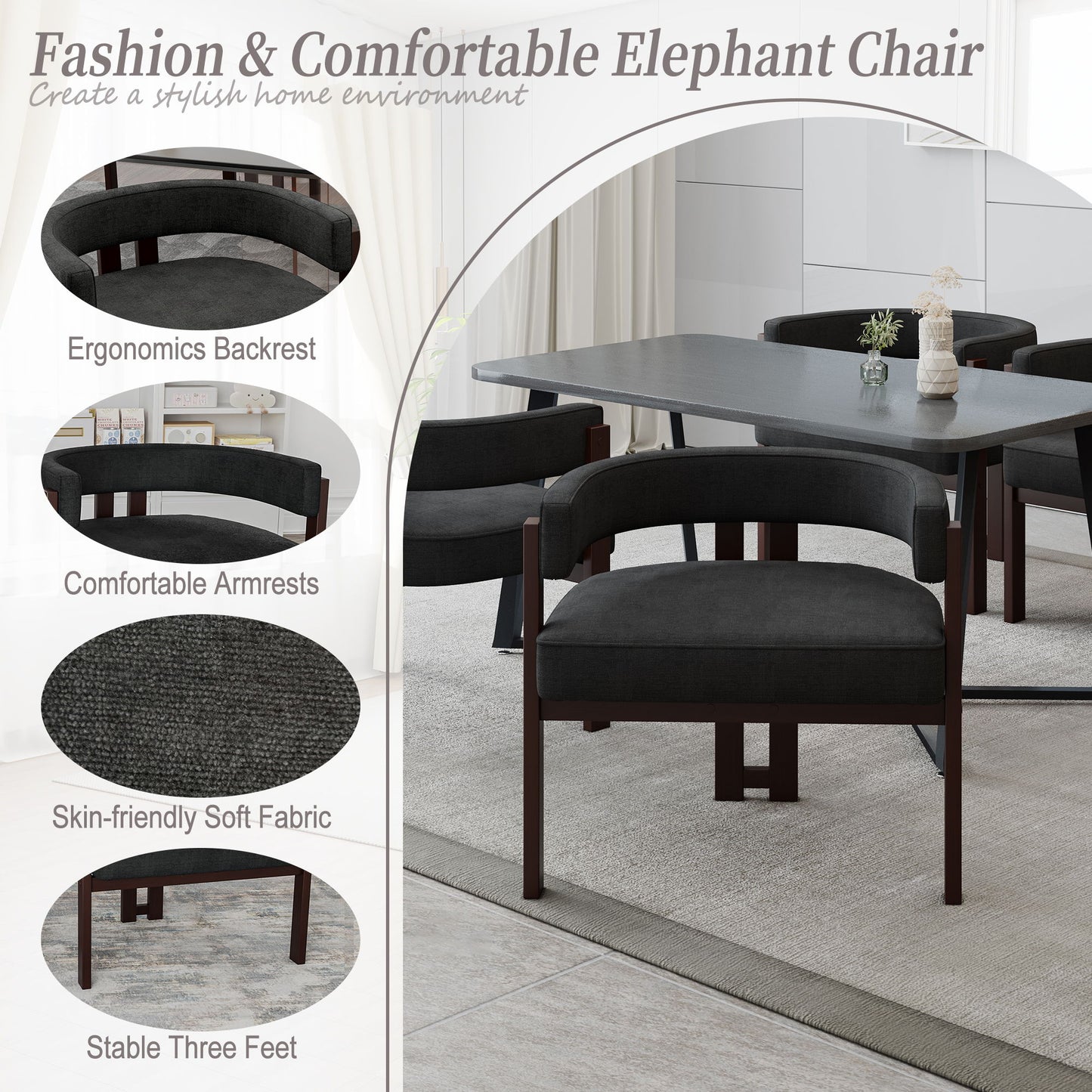 Modern Accent Teddy Upholstered Armchair