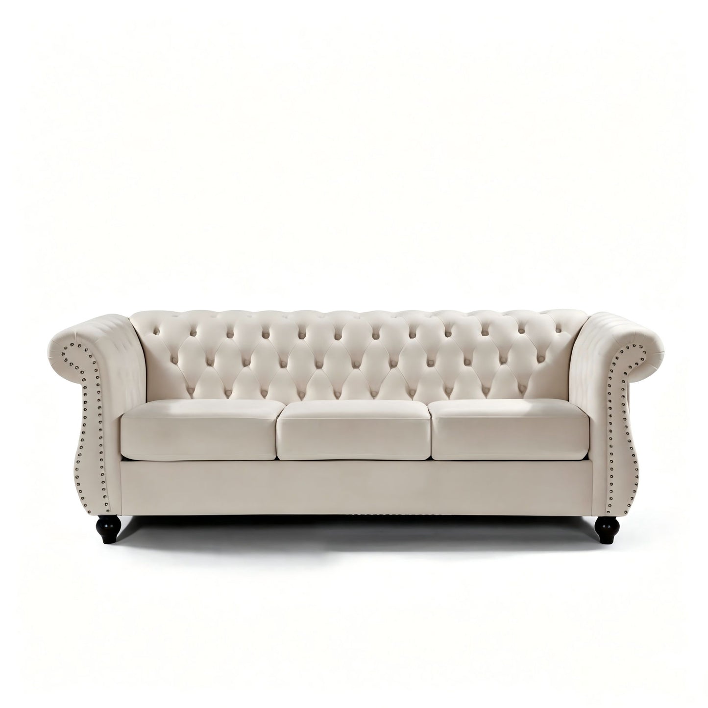 Chesterfield 3 Seater Sofa With Rolled Arms