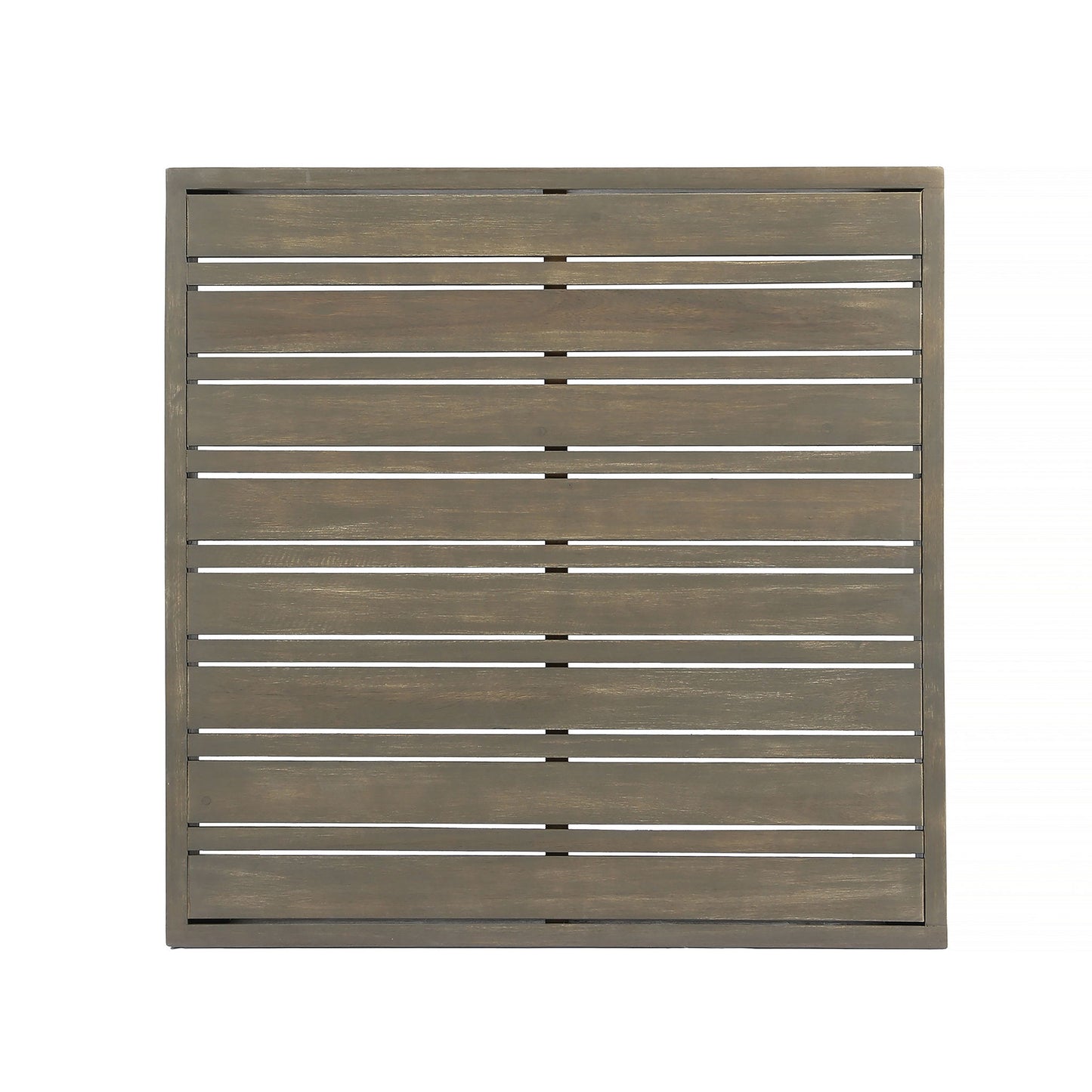Oana Brava - Rustic Coffee Table With Slat Panel Design - Gray