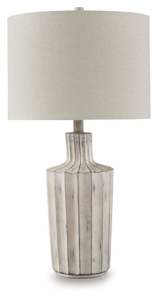 Imre - Poly Table Lamp - Distressed Brown