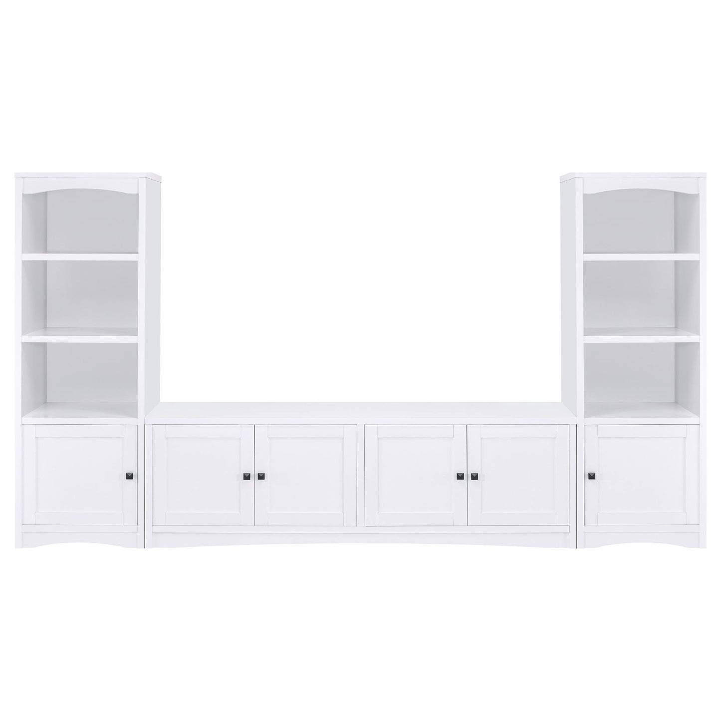Laughlin - 3-piece Entertainment Center TV Stand - White