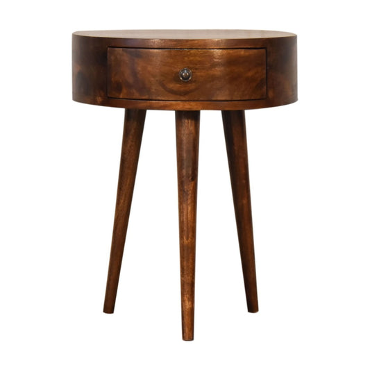 Semi Circle Nightstand - Chestnut