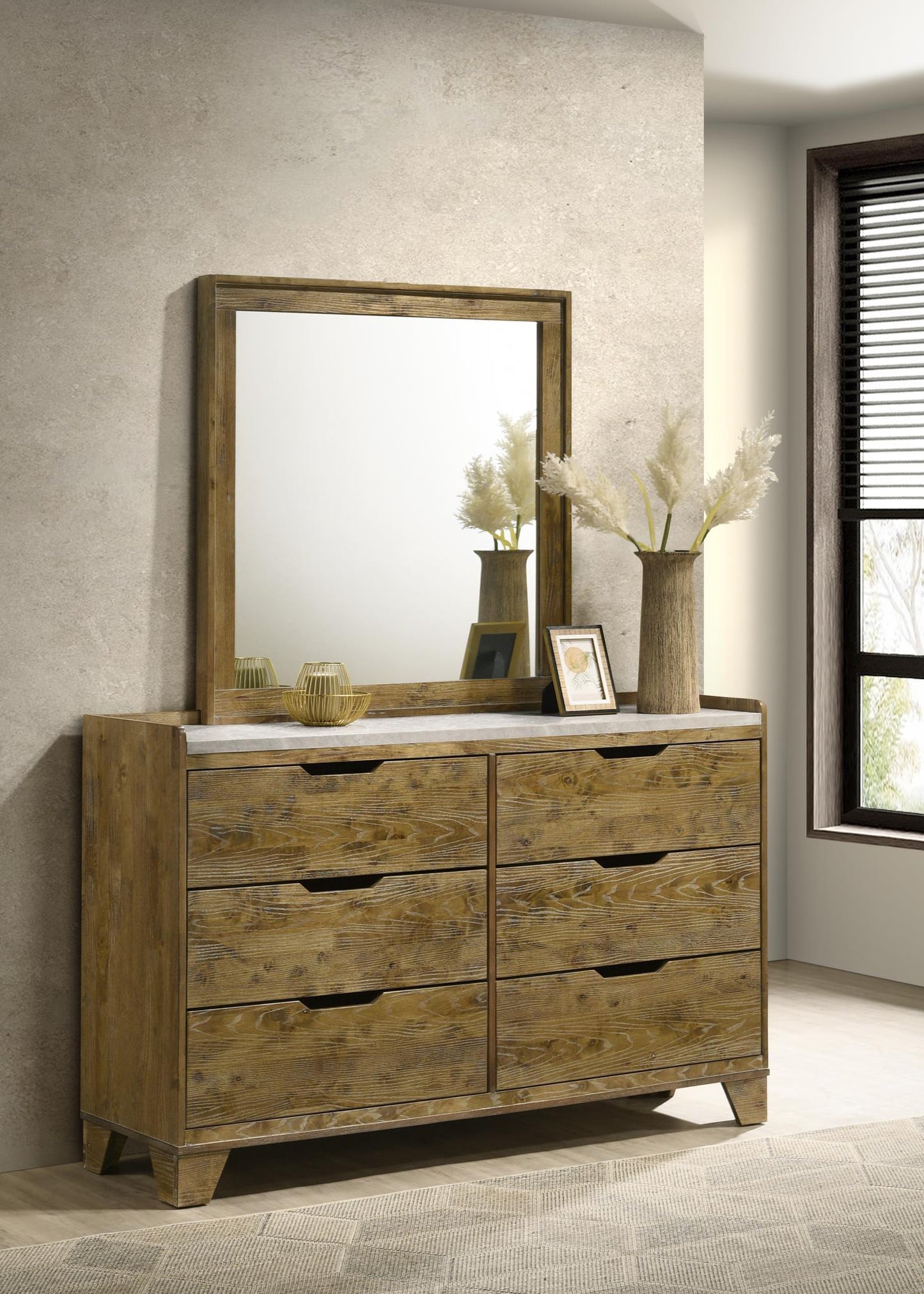 B275 - Mirror - Light Aspen Oak