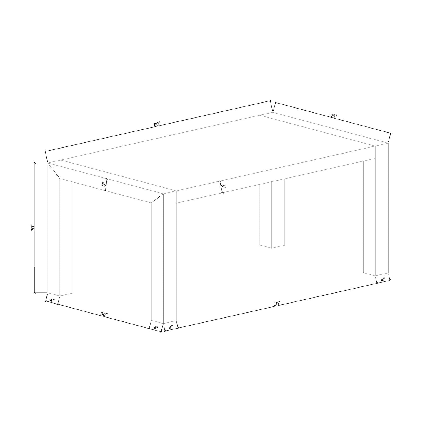 Dahiris - Dining Table - Black